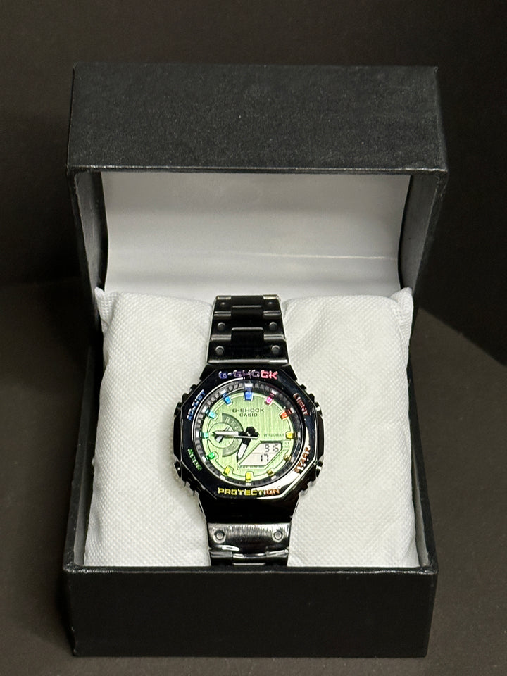G-Shock (Casio GA2100) Rainbow Bezel edition